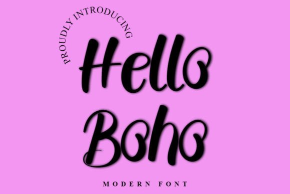 Hello Boho Font Poster 1