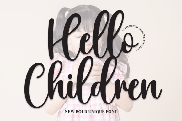 Hello Children Font