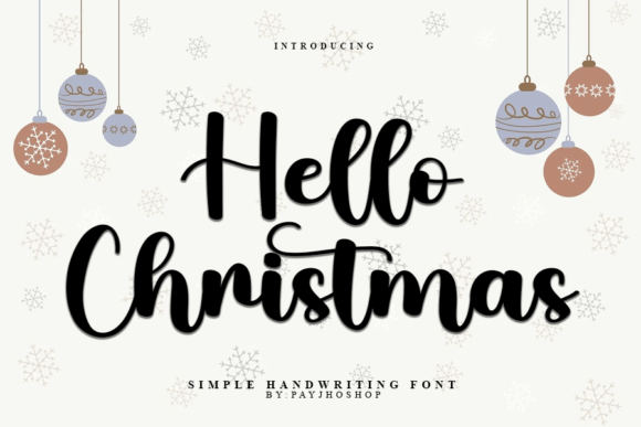 Hello Christmas Font Poster 1