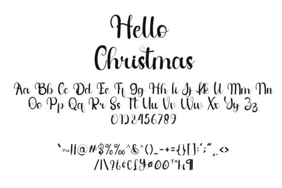 Hello Christmas Font Poster 5