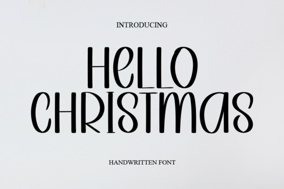 Hello Christmas Font Hello Christmas Font Poster 1