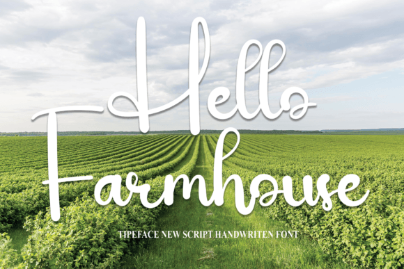 Hello Farmhouse Font Poster 1