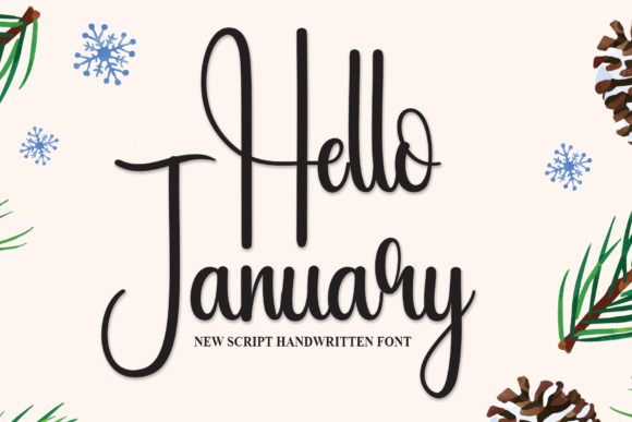 Hello January Font