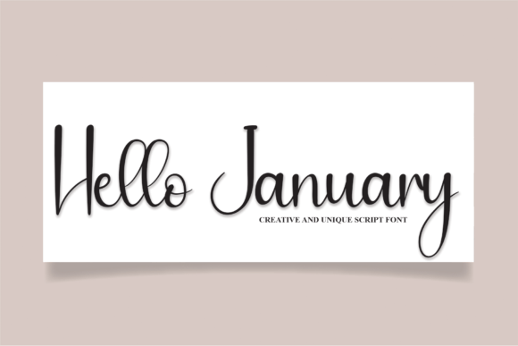 Hello January Font