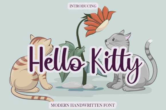 Hello Kitty Font Poster 1