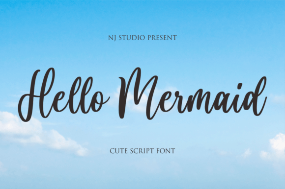 Hello Mermaid Font Poster 1
