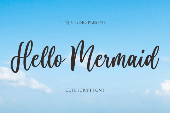 Hello Mermaid Font Hello Mermaid Font Poster 1