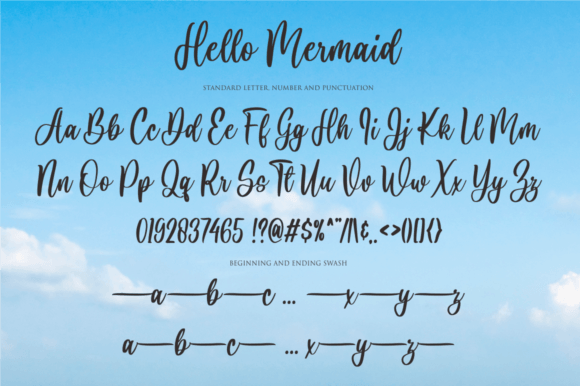 Hello Mermaid Font Poster 9