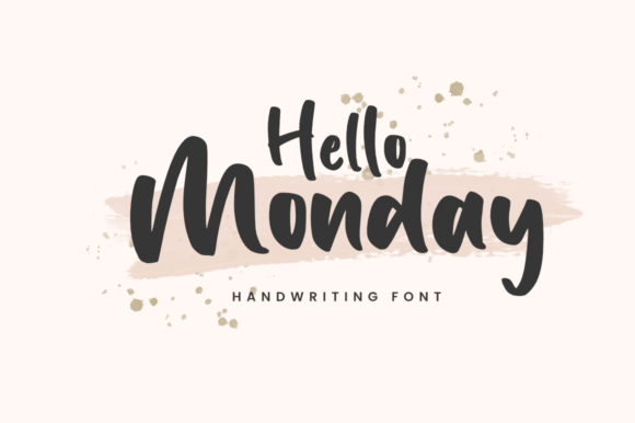 Hello Monday Font Poster 1