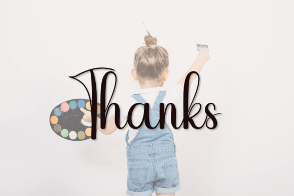 Hello Rainbow Font Poster 7