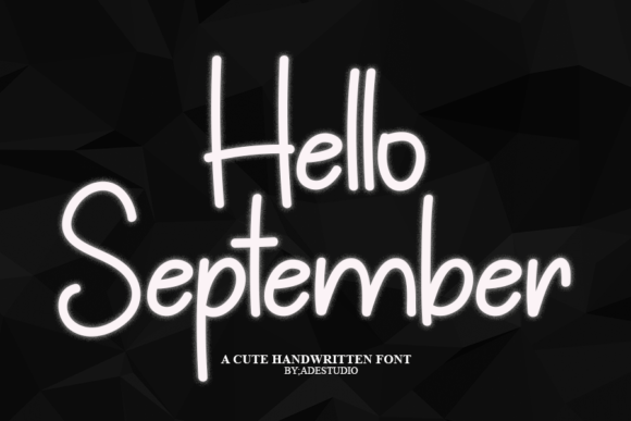 Hello September Font Poster 1