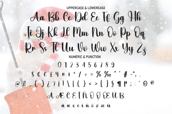 Hello Snowman Font Poster 7