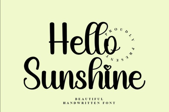 Hello Sunshine Font