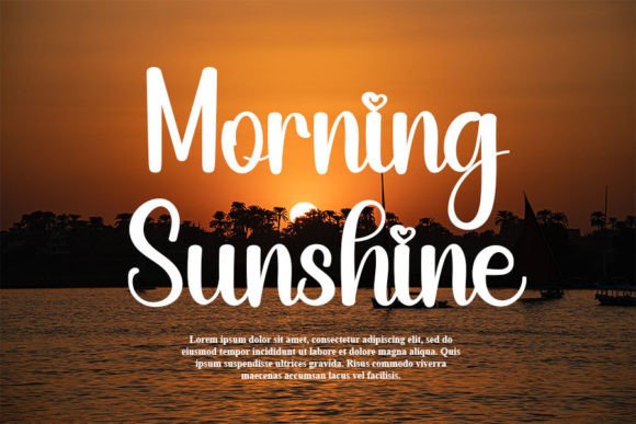 Hello Sunshine Font Poster 2