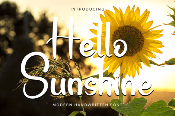 Hello Sunshine Font Hello Sunshine Font Poster 1