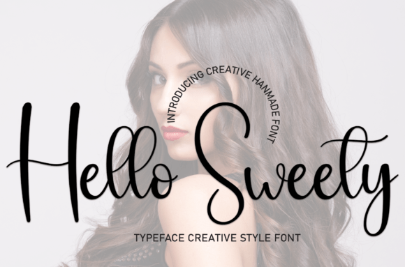 Hello Sweety Font Poster 1