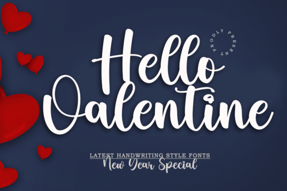 Hello Valentine Font Hello Valentine Font Poster 1
