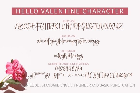Hello Valentine Font Poster 11