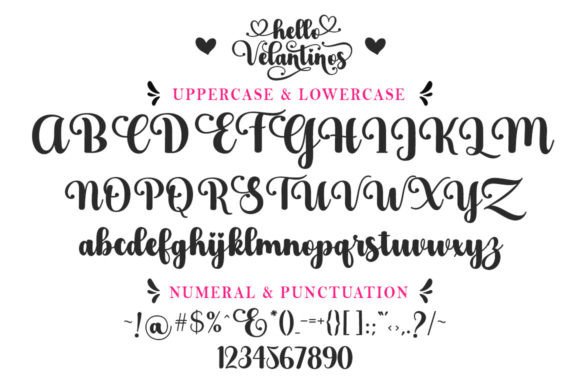 Hello Velantinos Font Poster 6