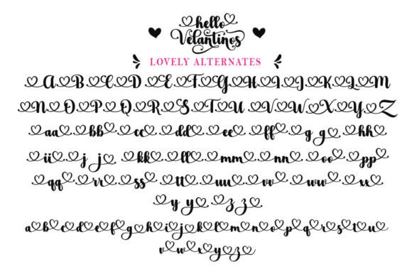 Hello Velantinos Font Poster 7
