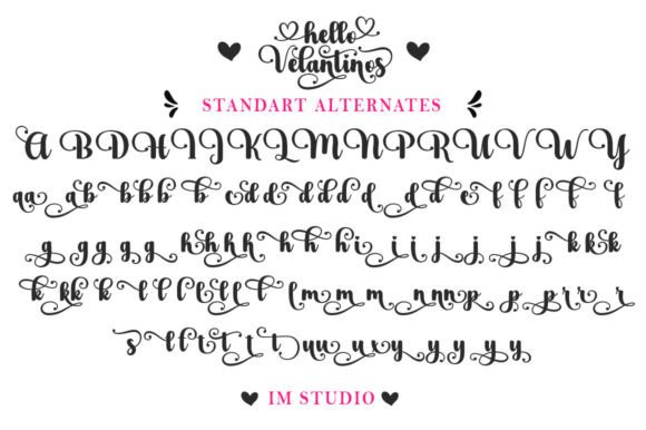 Hello Velantinos Font Poster 8