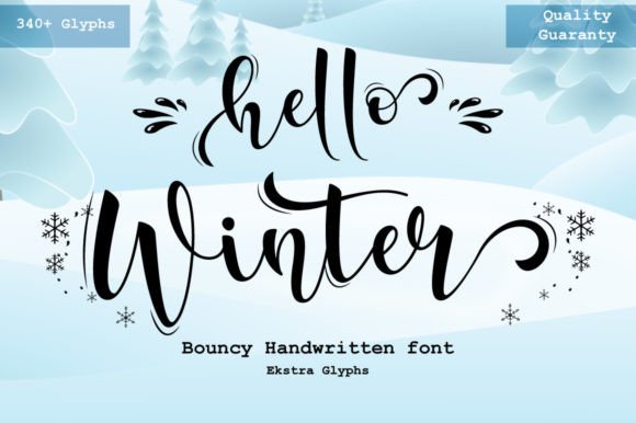 Hello Winter Font Poster 1
