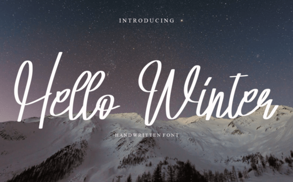 Hello Winter Font Poster 1