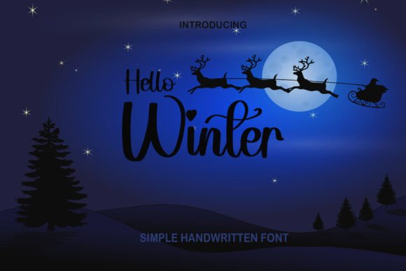 Hello Winter Font Poster 1
