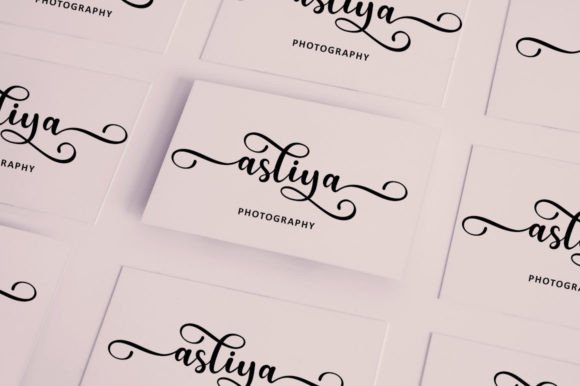 Hello Yustina Script Font Poster 5