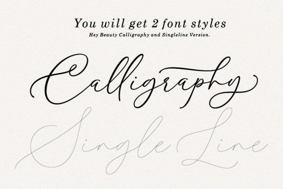 Hey Beauty Font Poster 2