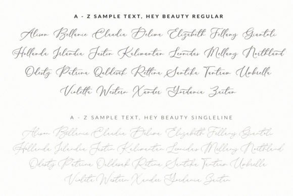 Hey Beauty Font Poster 3