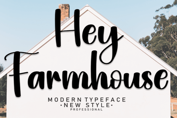 Hey Farmhouse Font Poster 1