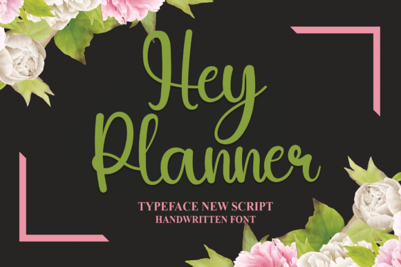 Hey Planner Font Poster 1