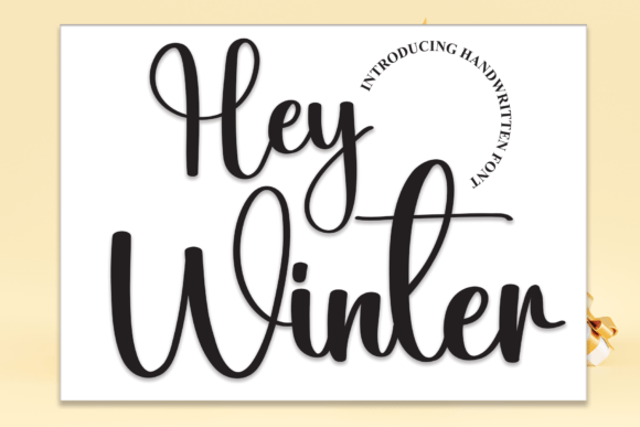 Hey Winter Font Poster 1
