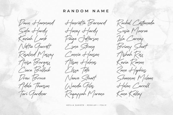 Heylla Ganisto Font Poster 4
