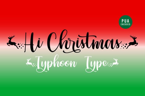 Hi Christmas Font Poster 1