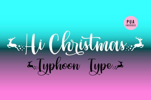 Hi Christmas Font Poster 2