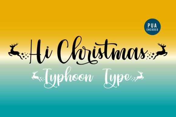 Hi Christmas Font Poster 3