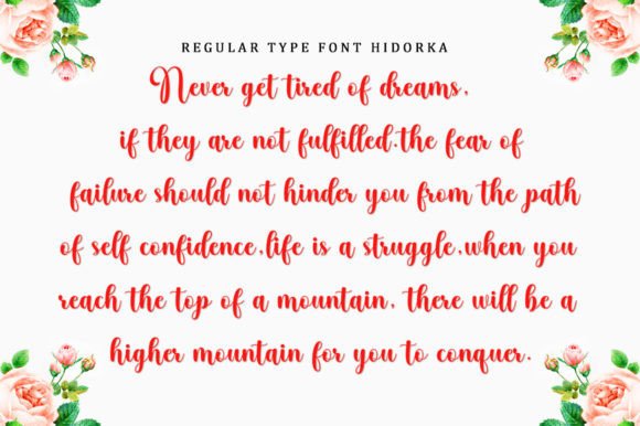 Hidorka Font Poster 7