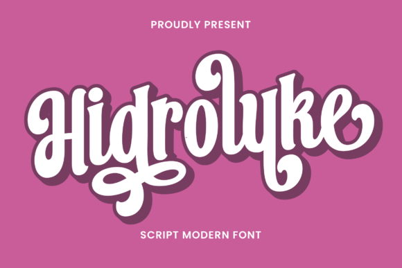 Hidroluke Font Poster 1