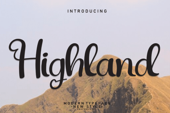 Highland Font Poster 1