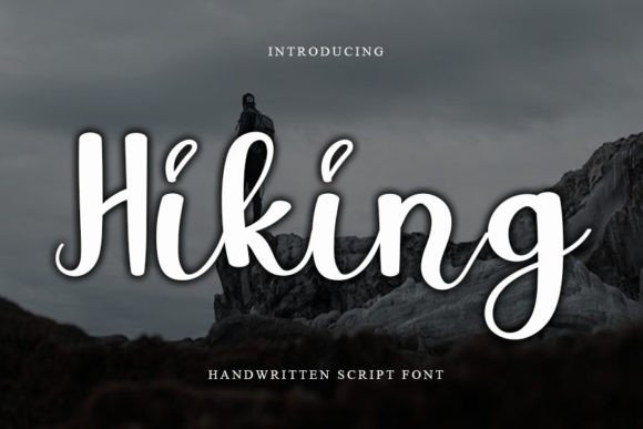 Hiking Font Poster 1