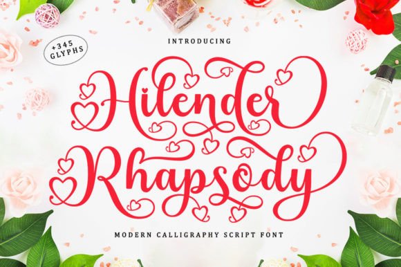 Hilender Rhapsody Font Poster 1
