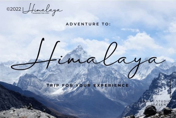 Himalaya Font Poster 8
