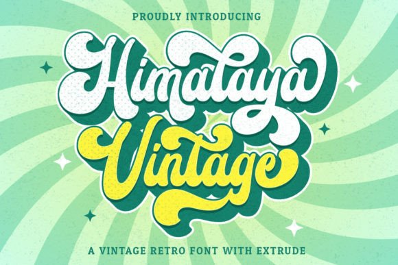 Himalaya Vintage Font Poster 1
