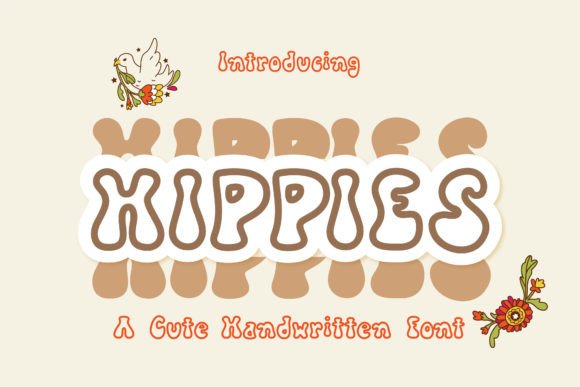 Hippies Font Poster 1