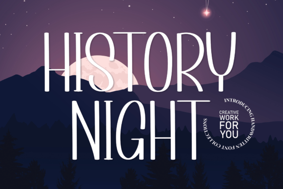 History Night Font Poster 1