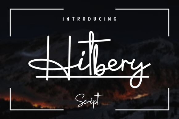 Hitbary Font Poster 3