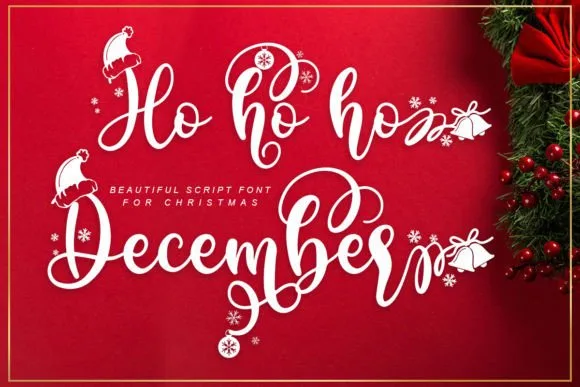 Ho Ho Ho December Font Ho Ho Ho December Font Poster 1