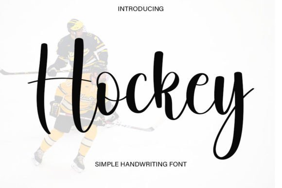 Hockey Font Poster 1